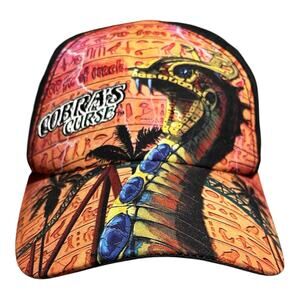 Busch Gardens Tampa Cobra's Curse Cap Roller Coaster All Over Print Strapback